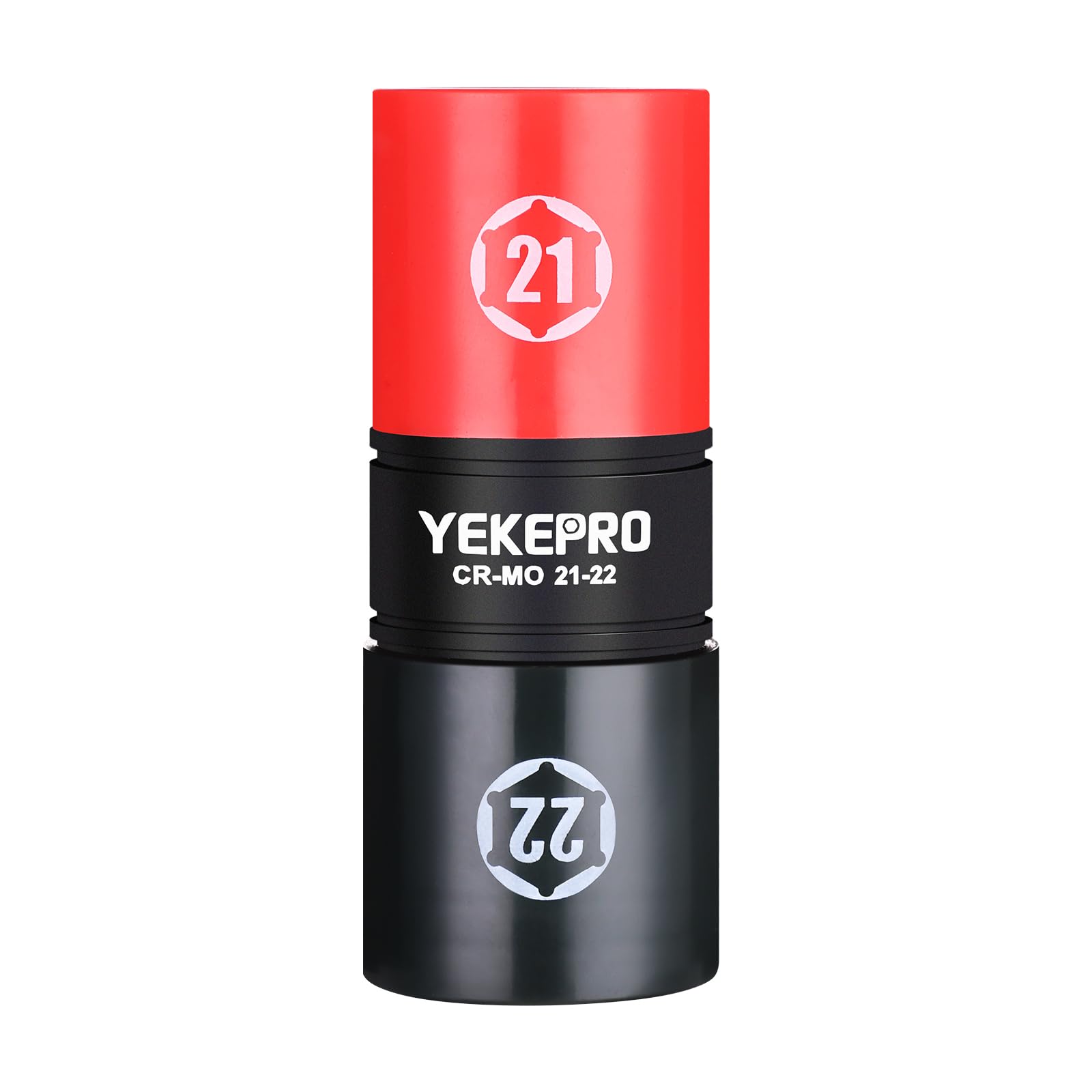 YEKEPRO 1/2-Inch Drive 21mm x 22mm Flip Lug Nut Socket, 1PC